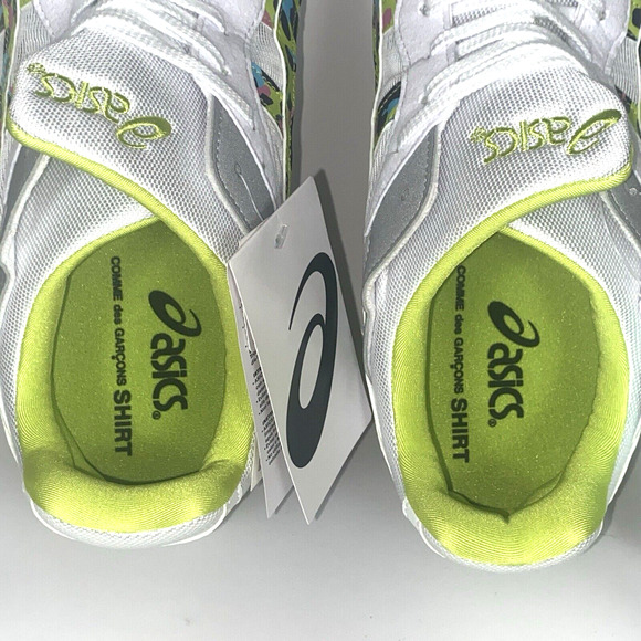 Men SZ 11 Asics Tarther SC "Comme Des Garcons Shirt Pack White Lime" Running - Picture 12 of 13